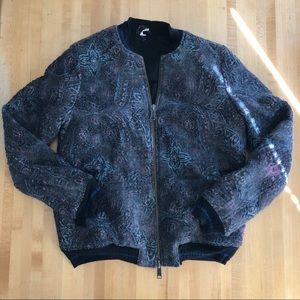 Free People Boucle Bomber Jacket